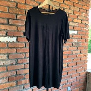 BooHoo Black TShirt Dress